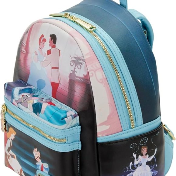 Loungefly Disney Cinderella Princess Scene Mini Backpack - Picture 2 of 6